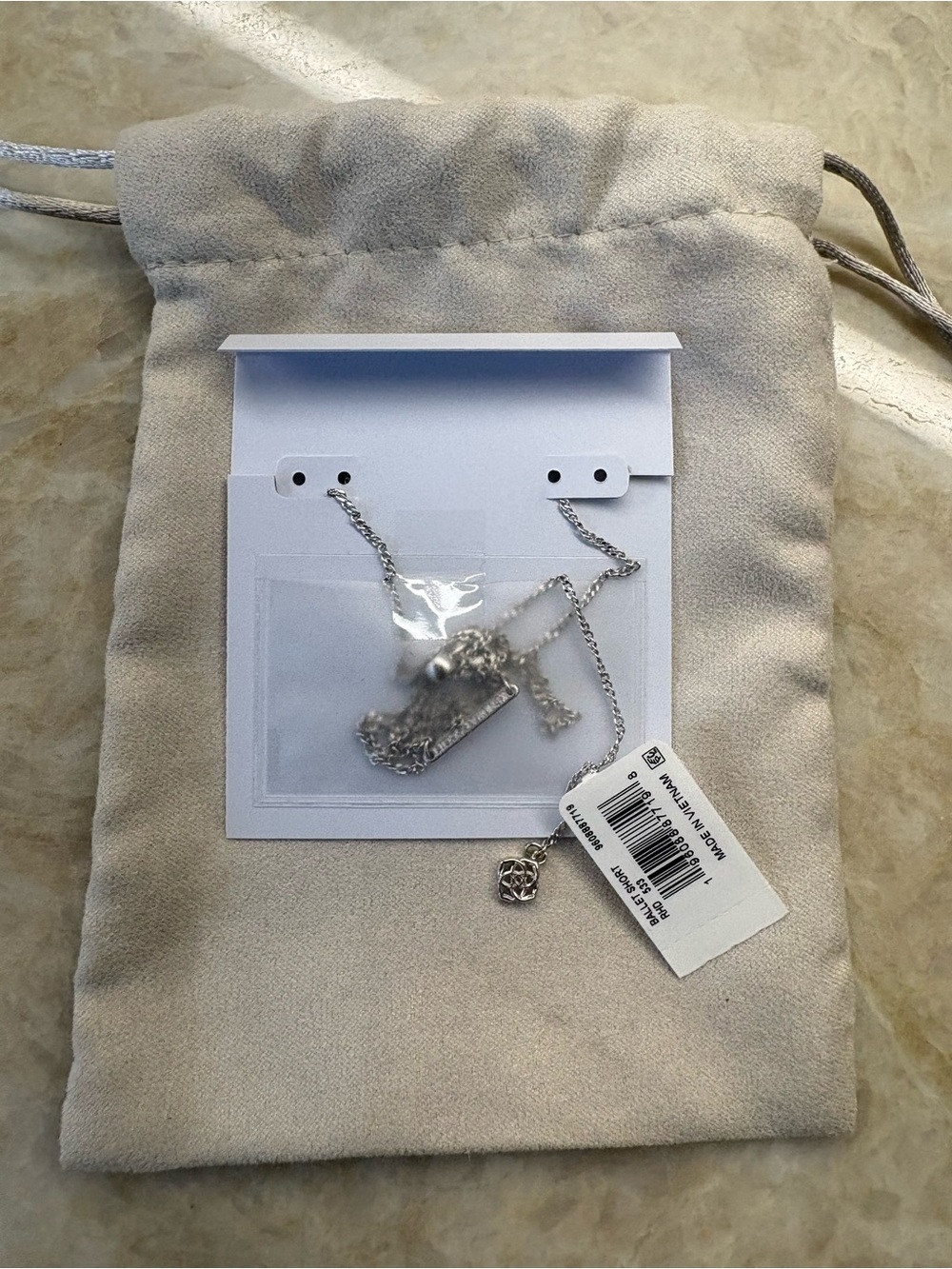 Kendra Scott Ballet Silver Short Pendant Necklace Silver